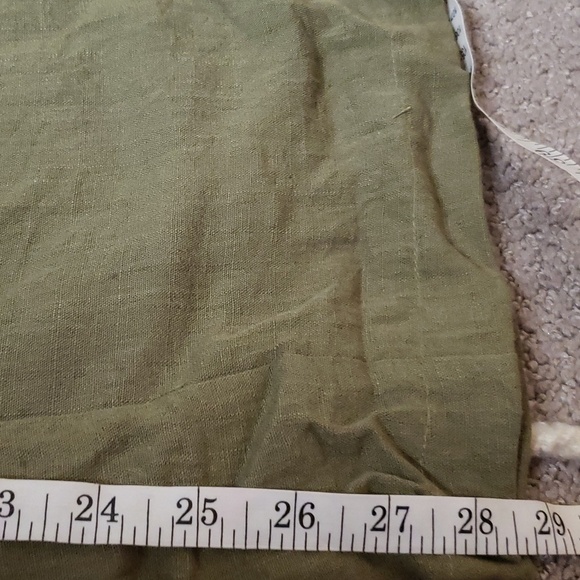 Soaked in luxury camille olive green high waisted wide leg trouser pants medium - Picture 7 of 14
